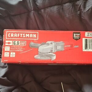 Craftsman 6.0 AMP Angle Grinder - Red and Black